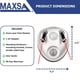 thumbnail image 2 of Guía de estacionamiento Maxsa Innovations color plata con luz, 2 of 6