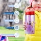 thumbnail image 5 of Larva FamilyBotella de Agua con Tapa Pop Top de Un Toque, Acero Inoxidable, a Prueba de Fugas, para Deportes, Botella Infantil rosa 12 oz, 5 of 6