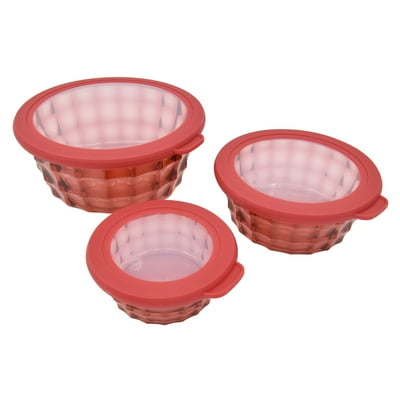 Set De Contenedor Redondo Plástico 3 Piezas  Haus