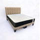 thumbnail image 1 of Cama Europea con Colchon 2 Plazas de 150cm X 190cm tapizada en Lino Beige Oscuro, 1 of 6