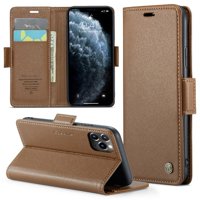 Caseme Tipo Cartera Iphone 11 Pro Con Cierre Magnético, Rfid, Tarjetero, Soporte, Carga Inalámbrica