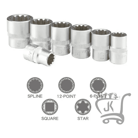 Genérico - Juego Dados Poligonales 1/2 19Pcs 8Mm Hasta 32Mm Cm-Da2019