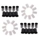 thumbnail image 4 of Kits De Gancho De Lengüeta - 40 Piezas De Hilo De Alfombra De Ganchillo Para Manualidades Con Agujas Negro + Blanco, 4 of 5