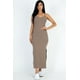 thumbnail image 1 of Vestido Largo De Tirantes Con Abertura Lateral Acanalada, 1 of 2