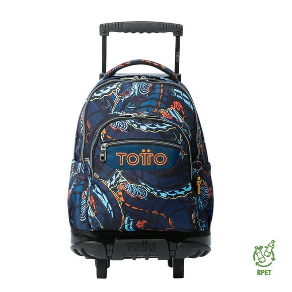 Mochila Escolar Ruedas Niño Notebook 15.4" Bomper Renglon Totto