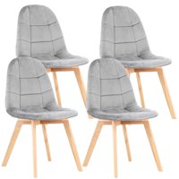 Pandalino - Pack 4 Sillas Vorak Gris | Diseño Elegante Y Cómodo Para Tu Hogar