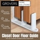 thumbnail image 2 of Guía de piso para puerta corrediza de clóset Grovers 1,38" blanca, 2 of 6