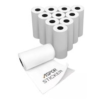 Genérico - 10 Rollos Papel Adhesivo Continuo Impresora Térmica 57X30Mm