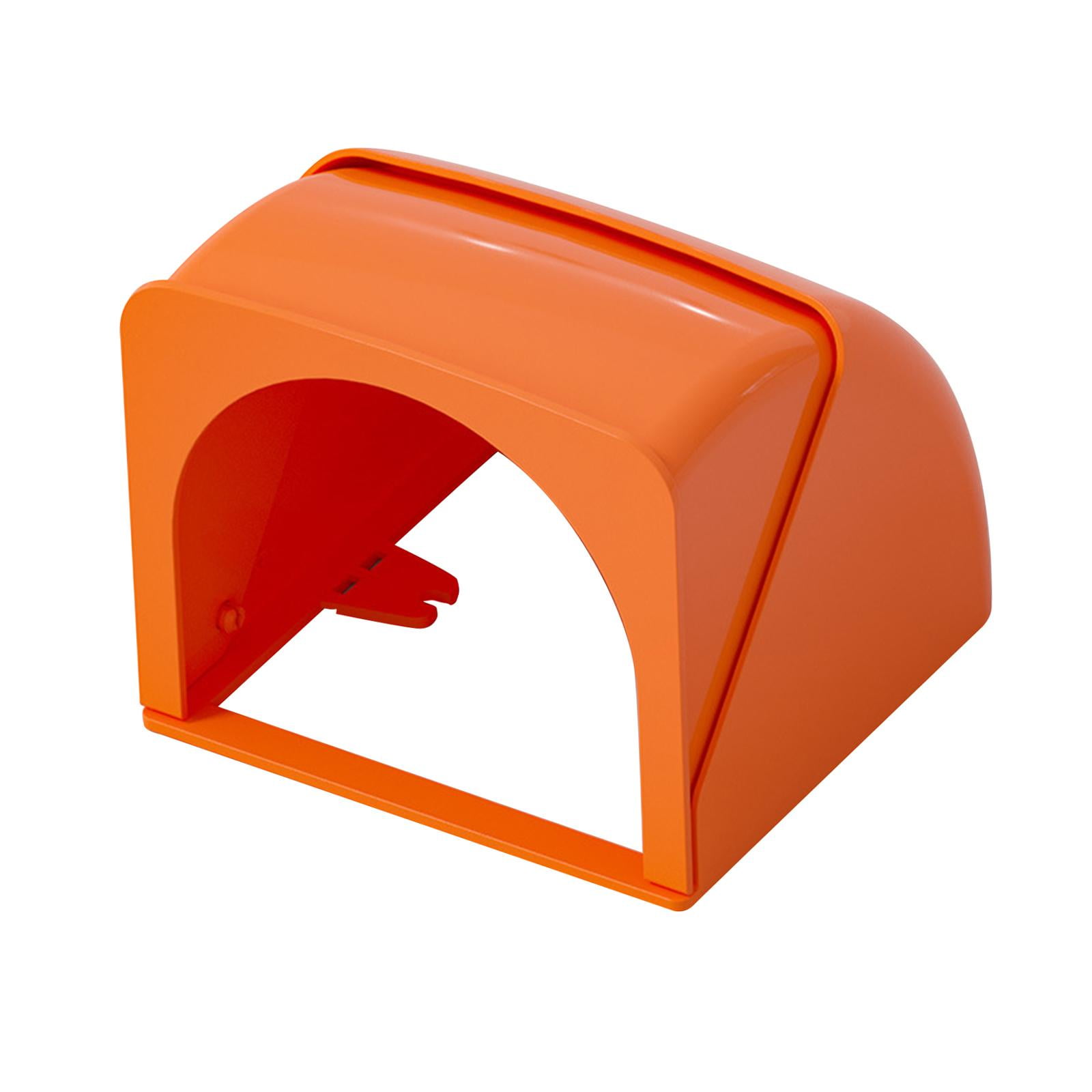 Ioensy - Protector De Receptáculo De Caja De Enchufe De Pared Para Exteriores, Mejoras Para El Hogar, Restaurante, Plegable, Naranja