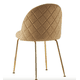 thumbnail image 2 of Pack 2 Sillas Sitiales Nordic Felpa Gold - Cafe, 2 of 3