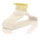 thumbnail image 1 of Perchas de terciopelo MIZGI Premium, paquete de 50 unidades, color marfil pesado, 1 of 8
