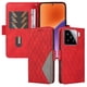 thumbnail image 2 of Funda Cartera para Xiaomi 15 con Tarjetero Soporte y Correa Rojo, 2 of 6