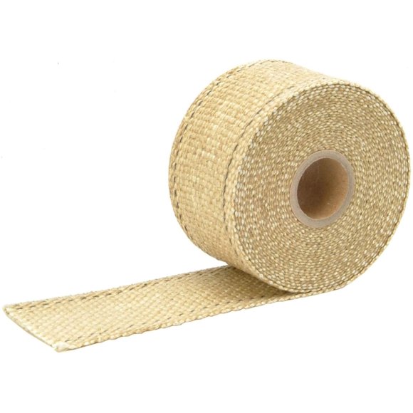 Exhaust Heat Wrap Design Engineering Tan, 2 x 15 pies, fibra de vidrio