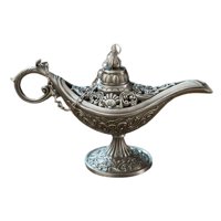 Magideal - Lámpara De De Estilo Vintage, Costume Light Arabian Craft Luxury Wishing Light Collection Classic Para Cumpleaños Decoración Del , Color De Estaño Antiguo 4.53X1.57X2.95 Pulgadas