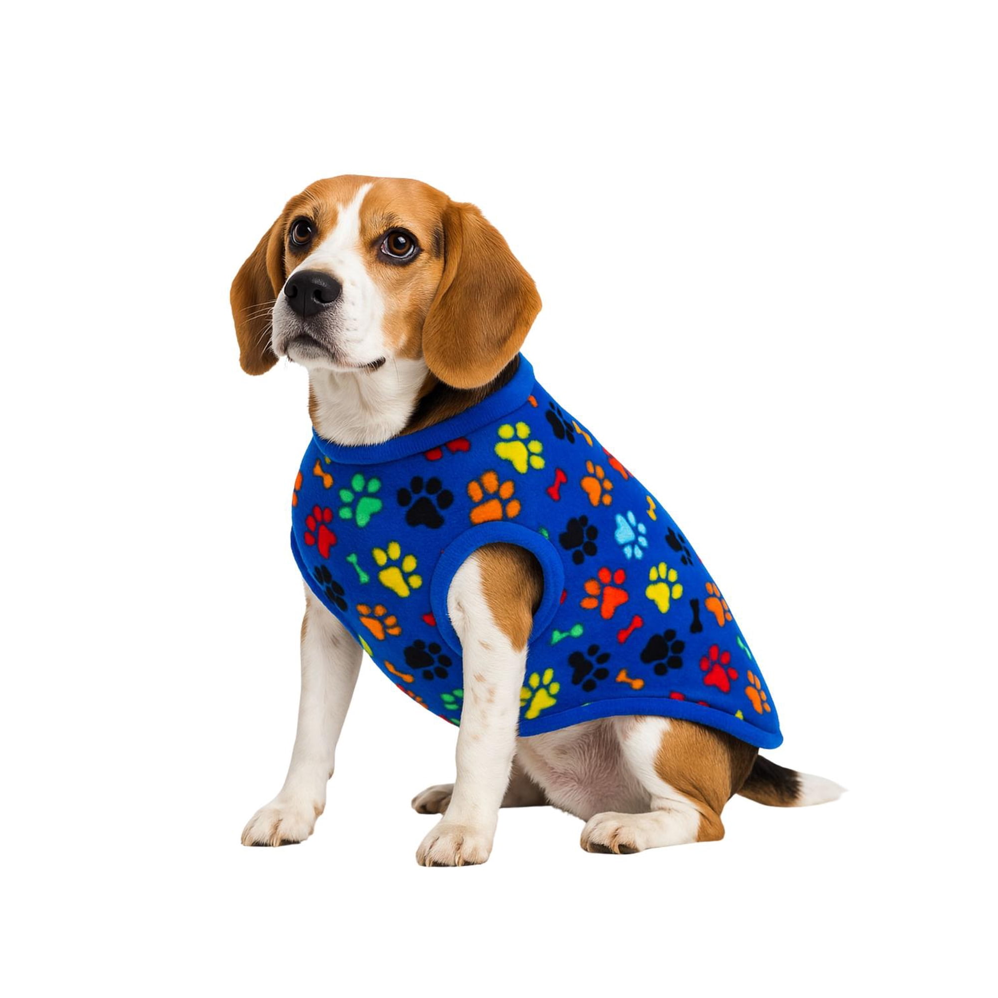 Capa Polar Perro 3XL 57 cm Abrigo Invierno Beagle azul 3XL