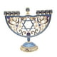 thumbnail image 3 of Estilo Europeo Retro Hanukkah Menorah Suministros Religiosos Adornos Azul, 3 of 3