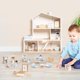 thumbnail image 4 of Juego de muebles para casa de muñecas ROBUD de madera, 23 piezas, 5 habitaciones, más de 3 años, 4 of 6