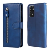 Gangxun - Funda Con Cremallera Para Xiaomi Redmi Note 11/11S 4G, Carcasa Cartera De Cuero Pu Con Soporte Y Tarjetero