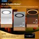thumbnail image 3 of Amico Paquete de 24 luces LED empotrables negras de 6" 12W 2700K-5000K, 3 of 6