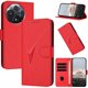 thumbnail image 1 of Funda Cartera Fibra de Carbono para TCL 60R con Soporte y Cierre Magnético Rojo, 1 of 6