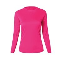 Snix - Polera Femenina Dry Fit Manga Larga-Fucsia Talla S