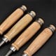 thumbnail image 2 of Acero al carbono tallado semicírculo de madera Chisel Set DIY manija de madera Herramientas de carpintería Paquete de 4 (50 acero al carbono 4PC), 2 of 3