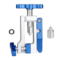 Magideal - Herramienta De Inserción De Ajuste De Manguera Hidráulica Con Cortador De Manguera De Freno Hidráulico 2 En 1, Herramienta De Instalación De Inserción Metal Azul Blanco