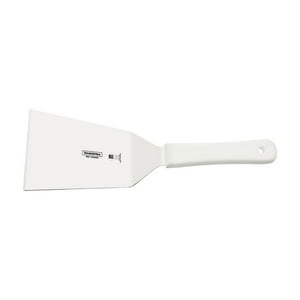 Espátula Para Frituras Tramontina Profesional Con Lámina En Acero Inoxidable Y Mango De Polipropileno Blanco 6X3,1/2""
