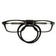 thumbnail image 1 of Gafas de lectura con soporte magnético para colgar en el cuello, gafas de lectura con imán unisex portátiles, montura telescópica con patas largas y marco para la cabeza., 1 of 5