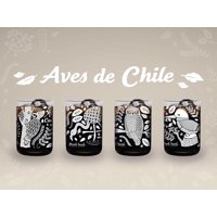 Green Glass - Aves De Chile Juego De 4 Vasos Blanco