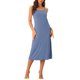 thumbnail image 2 of INSPIRE CHIC Vestido de Noche de Mujer de Rayón Suave sin Mangas con Tirantes Finos y Cuello Redondo para Primavera Verano Talla XS Azul, 2 of 6