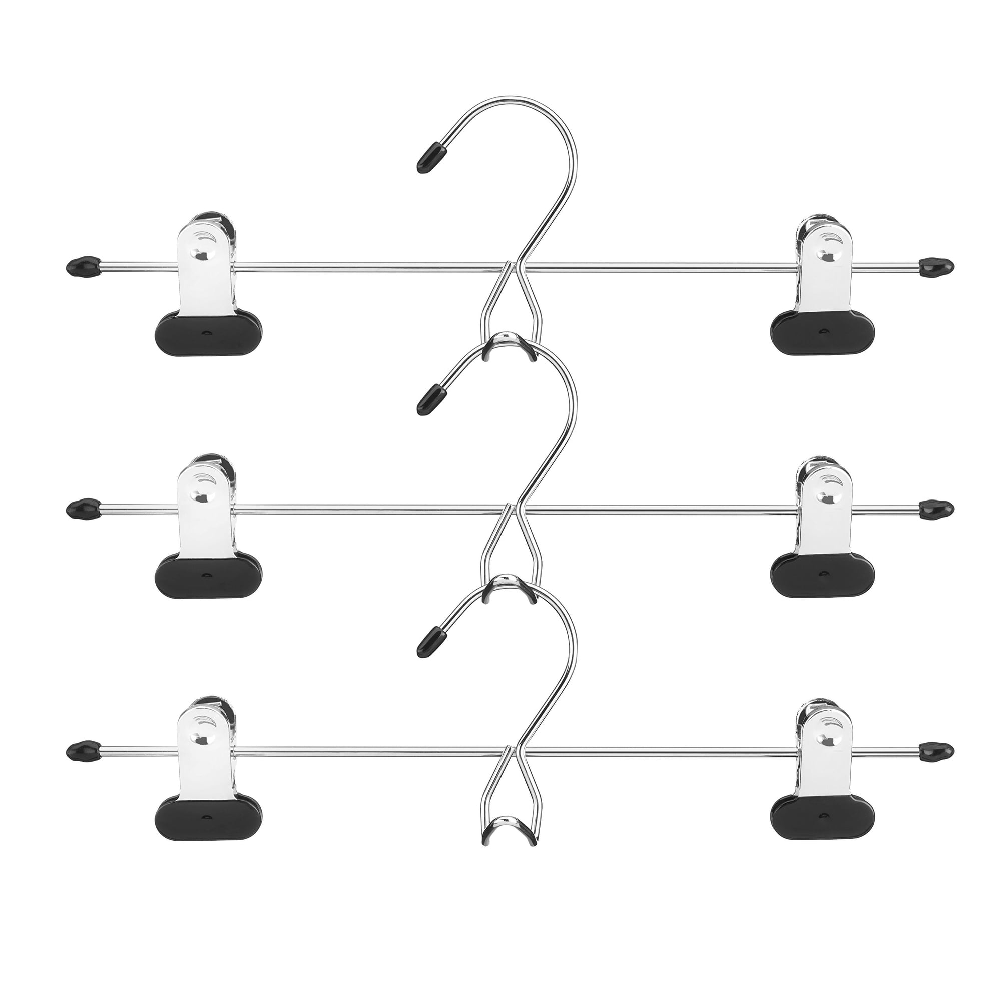 Falda Y Holgura Hangers Whitmor Add En Color Cromado/negro