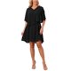thumbnail image 2 of INSPIRE CHIC Vestidos de Chifón para Mujer Verano Manga Corta Cuello en V Línea A Flowy Vestido de Fiesta para Invitada de Boda Trajes de Madre de la Novia XL Negro, 2 of 6