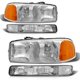 thumbnail image 1 of Par de faros cromados AXLAHA para GMC Sierra/Yukon 1999‑2006, 1 of 9