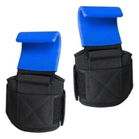 Magideal - 2 Uds Correa De Muñeca Con Gancho Herramienta De Fitness Gancho De Levantamiento De Pesas Ajustable Acolchado Para Entrenamiento De Levantamiento De , Azul