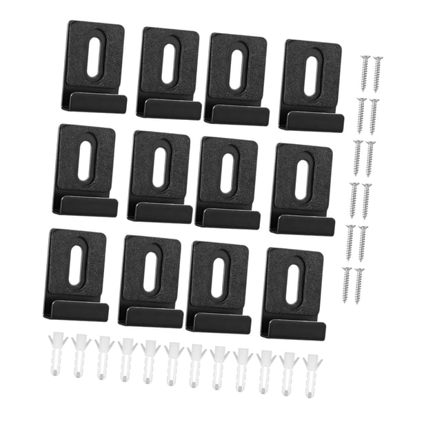 Clips De Espejo De Metal De 12 Piezas Con Tornillos Para Exhibiciones De Vallas Publicitarias Con Espejo Sin Marco