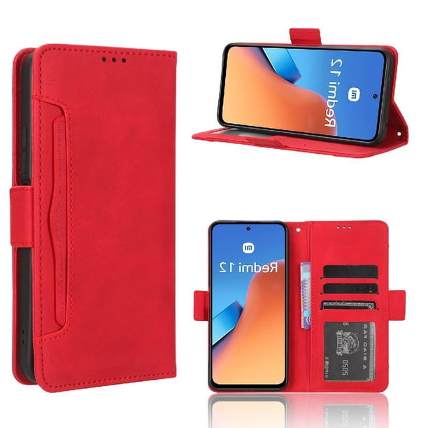 Funda Cartera Magnética para Xiaomi Redmi 12 4G- Tarjetero Desmontable, Cuero PU, Soporte