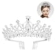 thumbnail image 1 of Tiara de boda, corona de cristal con diamantes de imitación, diadema de boda, peine para corona de novia, bodas, graduaciones, desfiles, fiestas de princesa, cumpleaños, 1 of 8