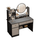 thumbnail image 1 of Mueble Tocador Con Espejo Luz Led Blanco 100x40x120 Gris, 1 of 2