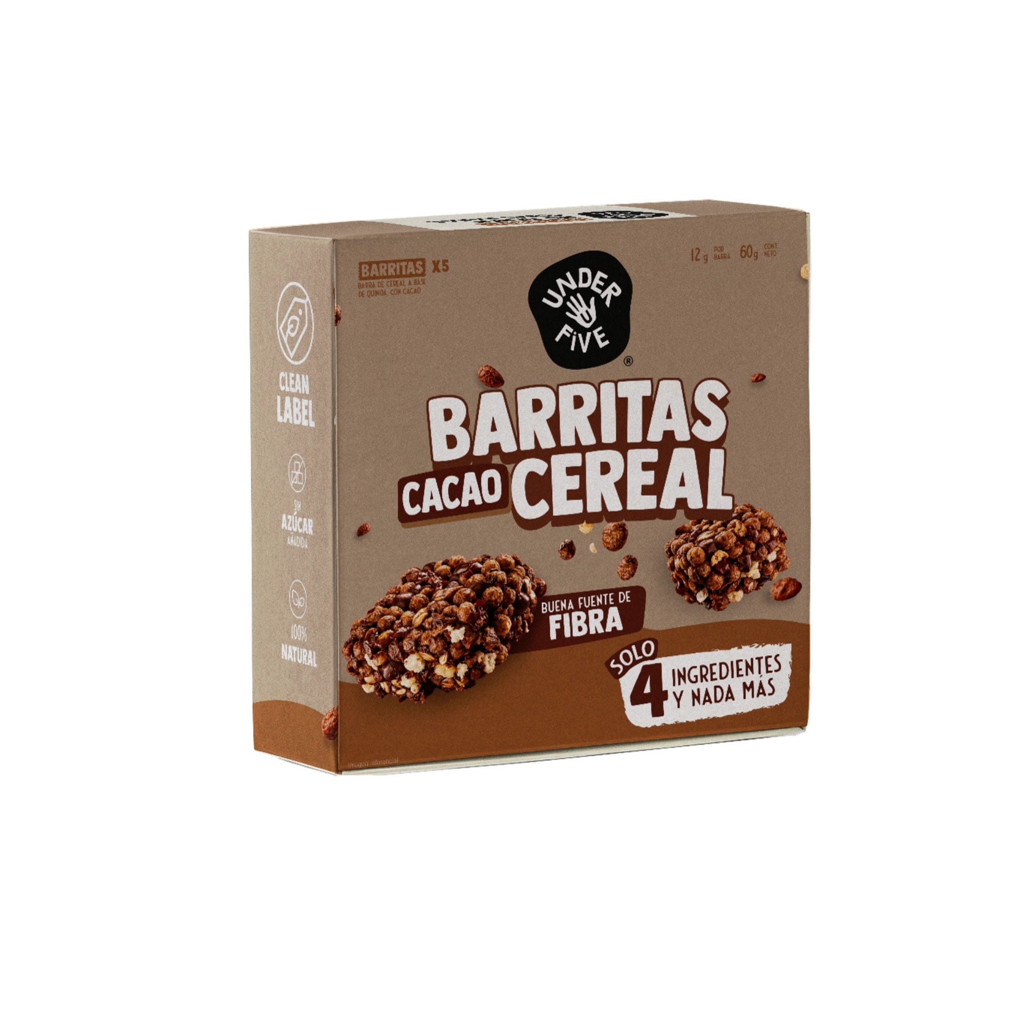 Barrita Cereal Cacao Underfive 5*12g