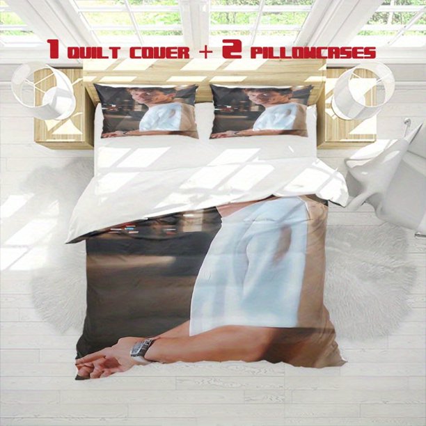 3pcss Charles Leclerc Print 3pcs bedding Soft Duvet Cover And Two Pillowcases