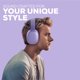 thumbnail image 4 of Auriculares inalámbricos over-ear Gabba Goods color lavanda con Bluetooth, 4 of 6