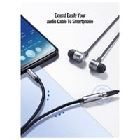 Ugreen - Cable Extension Jack 3.5Mm M/H 5M Negro Av118