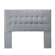 thumbnail image 2 of Respaldo De Cama 2 Plazas Manarola Felpa Gris, 2 of 3
