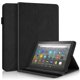 thumbnail image 1 of Funda con relieve del Árbol de la Vida para tablet Kindle fire7(2022） con soporte, ranuras para tarjetas y soporte para lápiz óptico. Negro, 1 of 5