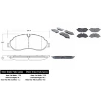 Pastillas Freno Para Auto C-Tek 102.17740