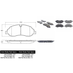 Pastillas Freno Para Auto C-Tek 102.17740