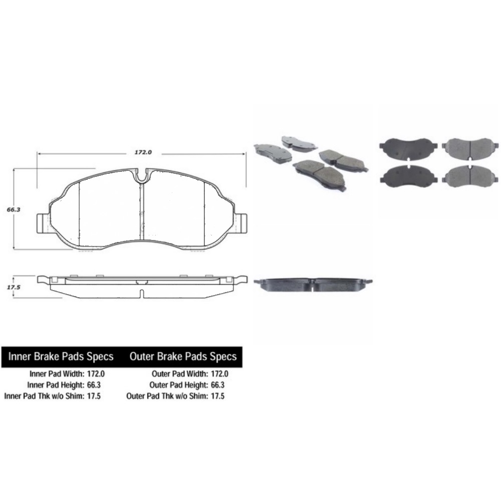 Pastillas Freno Para Auto C-Tek 102.17740
