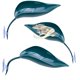 thumbnail image 1 of Gecko Hide Delllala 3 piezas Hoja Verde Hierba para Reptiles, 1 of 7