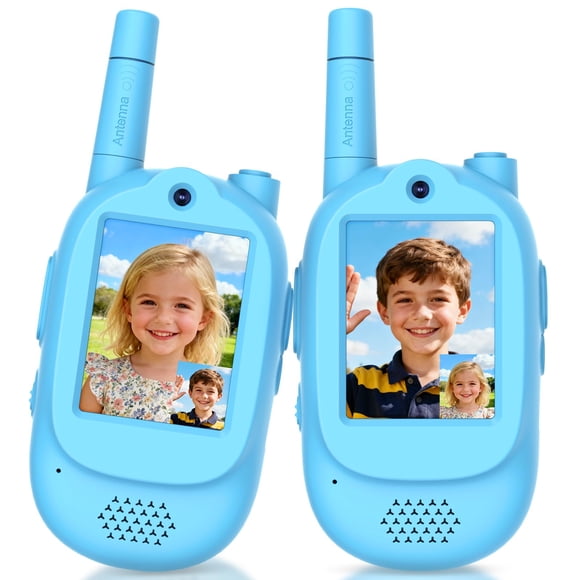 Walkie Talkies Divava 2 unidades recargables con video para niños